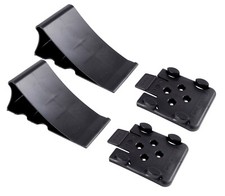 2x Unterlegkeil schwarz Bremskeil  mit Halter Keil Hemmschuh z.B. Humbaur 