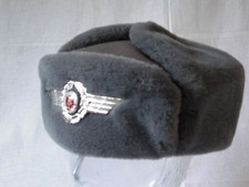 ORIGINAL NVA LUFTWAFFE OFFIZIERS  WINTERPELZMÜTZE