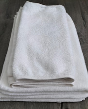 Set 4x Handtücher  Handtuch  Gästetuch 100% Baumwolle weiß