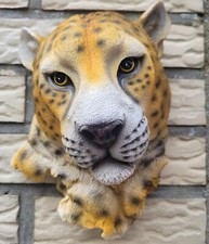 Leopard wandfigur outdoor - wandfigur,