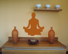 Wandtattoo Yoga Lotussitz