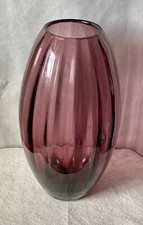 Große Art Deco Glasvase WJ Rozendaal Niederlande H.ca. 30,5 cm.