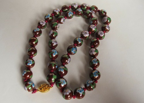 Halskette kette cloisonne - halskette,