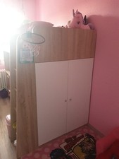 Parisot Hochbett Heavy 2 mit Kleiderschrank, Schreibtisch und Leiter