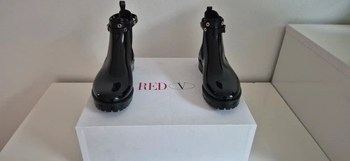 Red valentino rainboot - red,