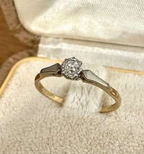 Antiker Solitär Ring  mit