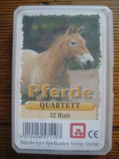 Pferde Quartett 32 Blatt Nürnberger Spielkarten Verlag Kartenspiel