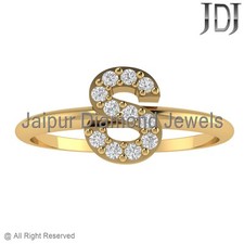 Solid 14k Gelbgold Ring