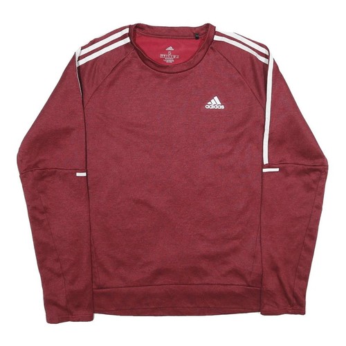 Adidas herren rot sweatshirt - sweatshirt, s