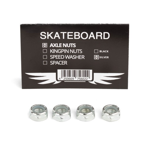 Skateboard hardware axle nuts - hardware,