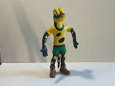 Salamander Lurchi Figur Werbefigur Biegefigur ca. 12 cm Hemd gelb Vintage