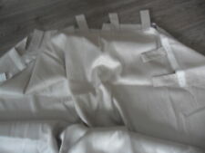 Gardinen,  2 Vorhänge, hellgrau , Schlaufen, Blickdicht, schlicht , Raffhalter