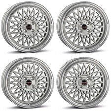 4 Borbet Felgen B 7.0x17 ET25 4x100 SIL für VW Corrado Cross Golf Jetta Passat S
