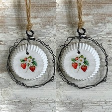 Deko Erdbeer Hänger Wanddeko