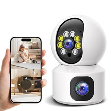 4MP 2K WLAN Überwachungskamera Audio Innen WiFi IP Kamera Nachtsicht Verfolgung