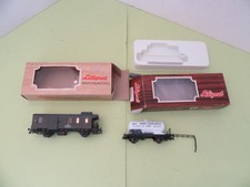 2 x  Liliput H0 Modelleisenbahn 25043 Kesselwagen & 27100 Gepäckwagen in/mit OVP