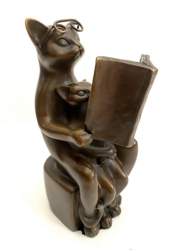 Verspielte bronzefigur - verspielte,