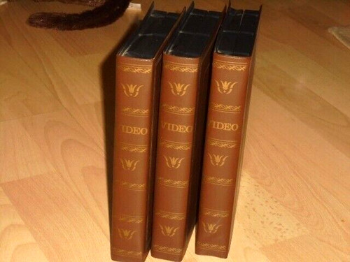 Vhs video buchhüllen leere - 3x,