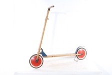 alter Roller Spielzeug Kinderroller Tretroller Vollgummi Holz Steiff