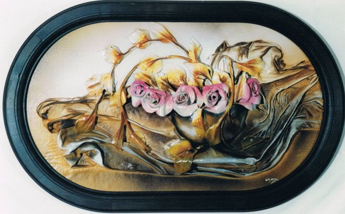 Hochwertiges lederbild - 3d,