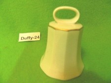 Porzellan Glocke Polygon weiß Goldline 7 cm von Rosenthal