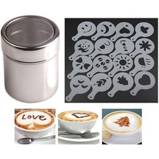 Kakaostreuer Kaffee Schablonen
