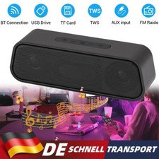 Tragbarer Bluetooth Lautsprecher MP3 TF USB Soundbox Soundstation Musikbox Radio