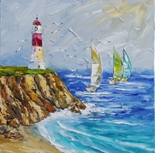 Handgemaltes Ölbild 50x50x2