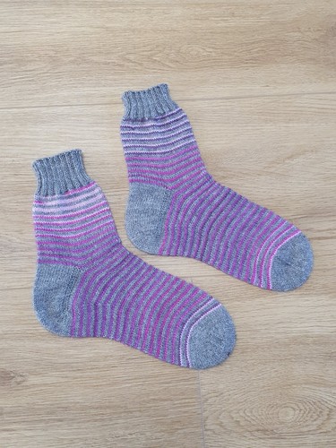 Wollsocken handgestrickt 38 - wollsocken, gr.38
