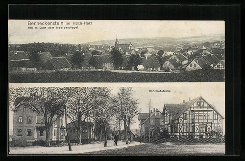 Ansichtskarte benneckenstein - ansichtskarte,