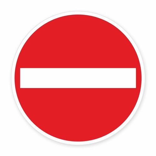 Schild einfahrt verboten - schild, verboten“