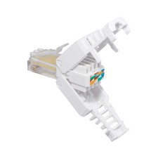 RJ45 Netzwerkstecker CAT 5/6/7/8 werkzeuglos LAN UTP Crimpstecker Verlegekabel
