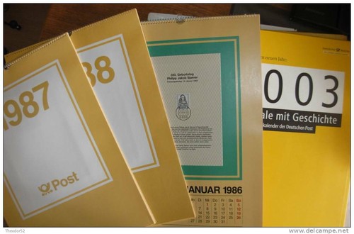 Diverse briefmarkenkalender - diverse,