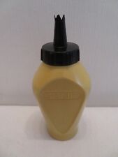 vintage Senfspender Senfflasche Senfgefäß Senftöpfchen Kunststoff gelb schwarz