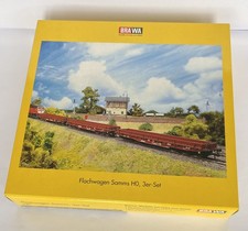 Brawa 2026 Flachwagen Samms, 3er-Set, DR