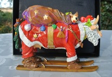 CowParade, MERRY CHRISTMAS, Bernhard Prinz, Kuh im Karton, Weihnachten Deko
