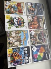 8x Nintendo Wii Spiele Bundle | Sims 3 Spore Titanic Neopets Trivial Pursuit