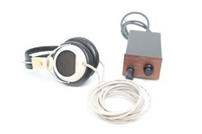 STAX SR-5 Gold Kopfhörer + SDR-6 SB Einheit - sehr schön erhaltenes Sammlerstück