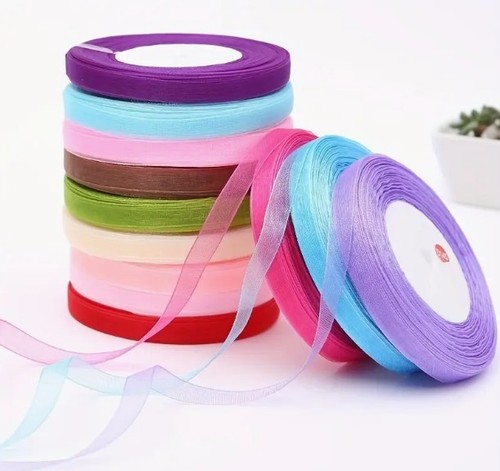 Organza band satinband 10mm - organza,