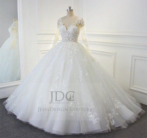 Prinzessin spitze brautkleid - prinzessin,