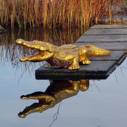 Krokodil alligator gold 115 - 115, cm
