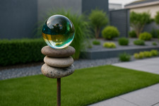 Gartenstecker Mit Glaskugel