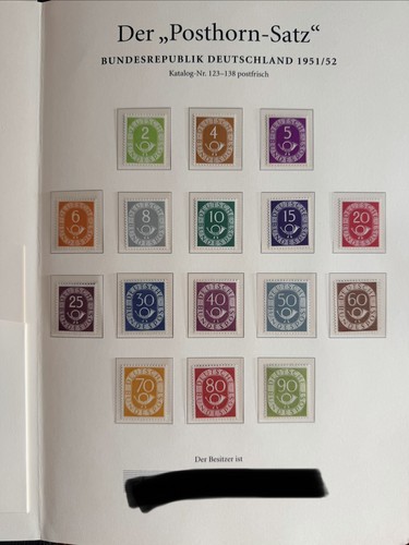 Posthornsatz brd 1951 - posthornsatz,
