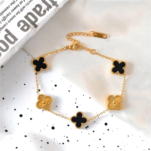 Luxuriöses kleeblatt armband - luxuriöses,