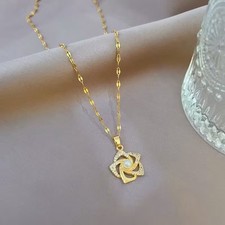 Goldfarbene damen halskette - goldfarbene,