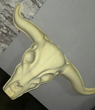 Bullenkopf**Stierkopf**Deko***dünnes Plastik/Kunststoff**natur-beige