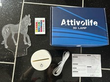 Pferd Nachtlicht 3D Lampe Farbwechsel - mit Fernbedienung und OVP