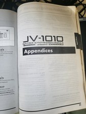 Roland JV-1010 — Owners Manual Benutzerhandbuch Anleitung — 93 Seiten — Hergestellt in den USA