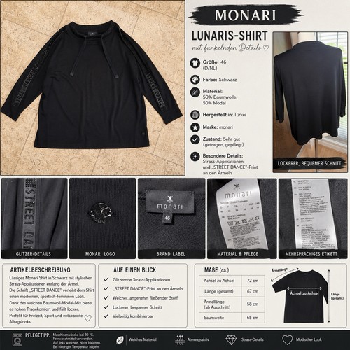 Monari shirt damen - t-shirt,