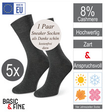 5 Paar Socken Cashmere Blend